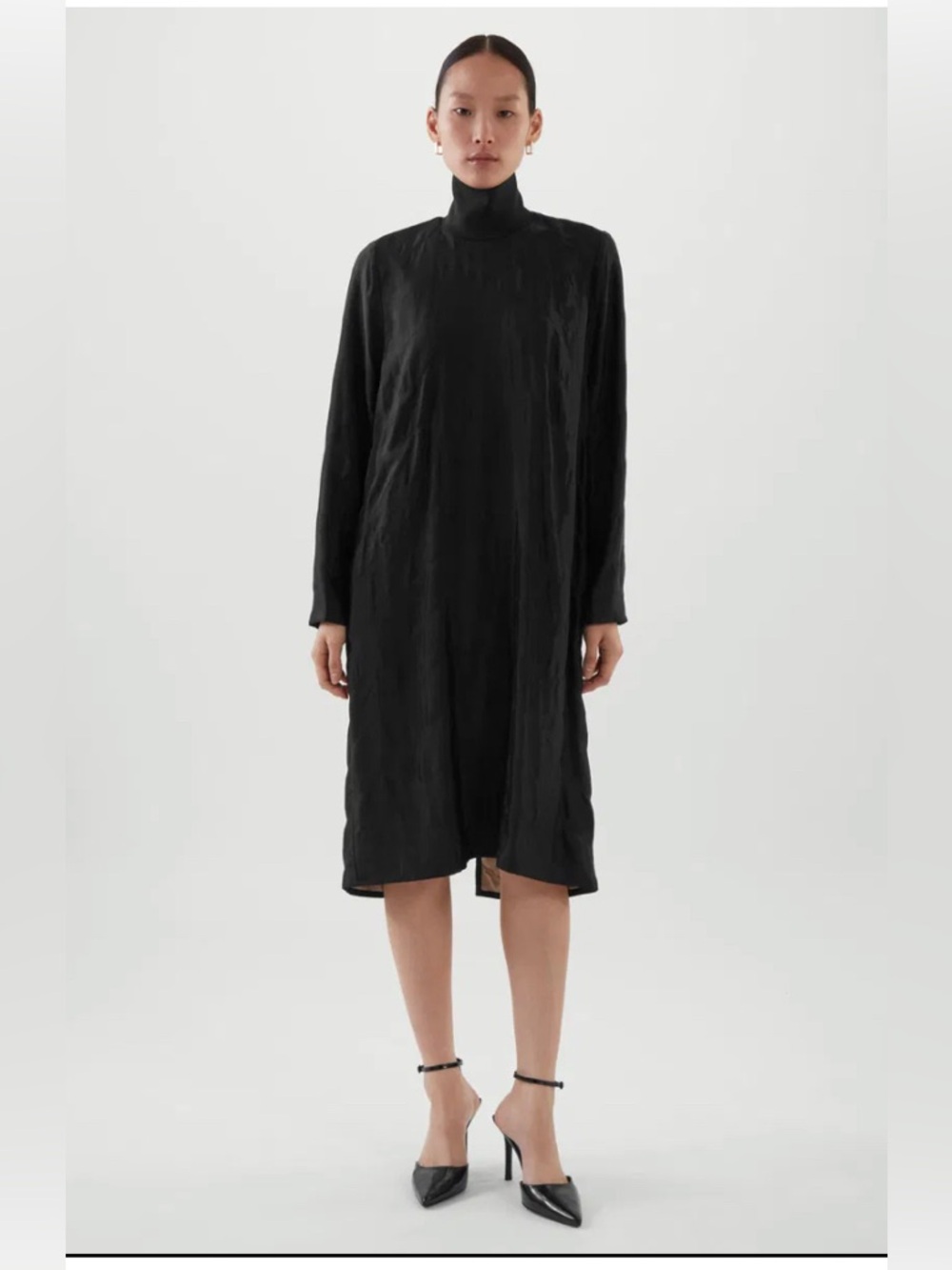 COS Turtleneck Midi Quilted Dress